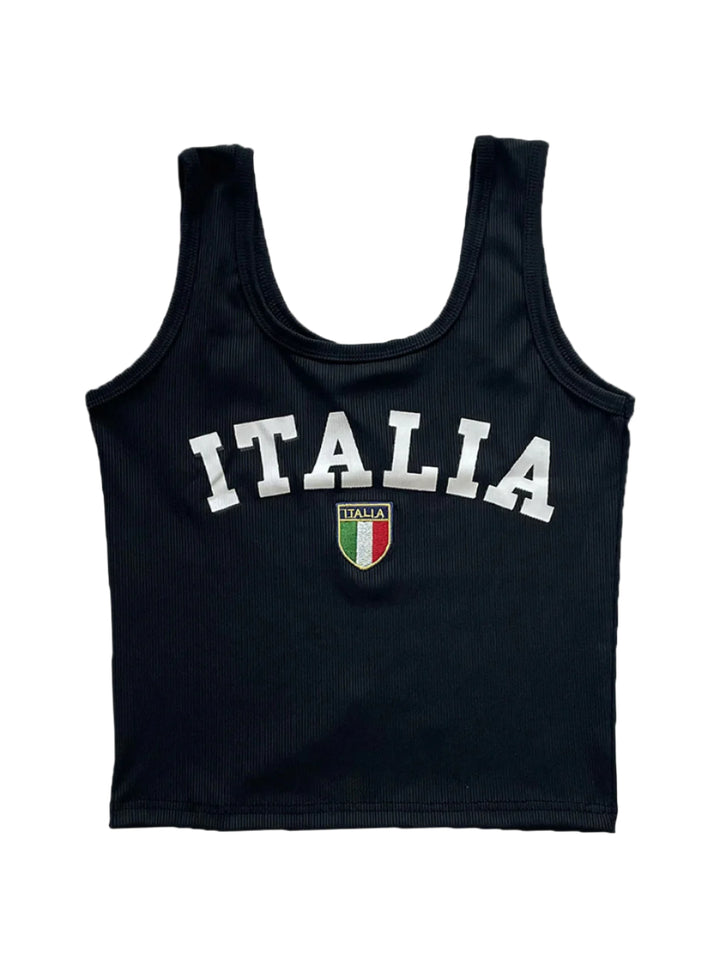 Vintage Italia Black Tank Top