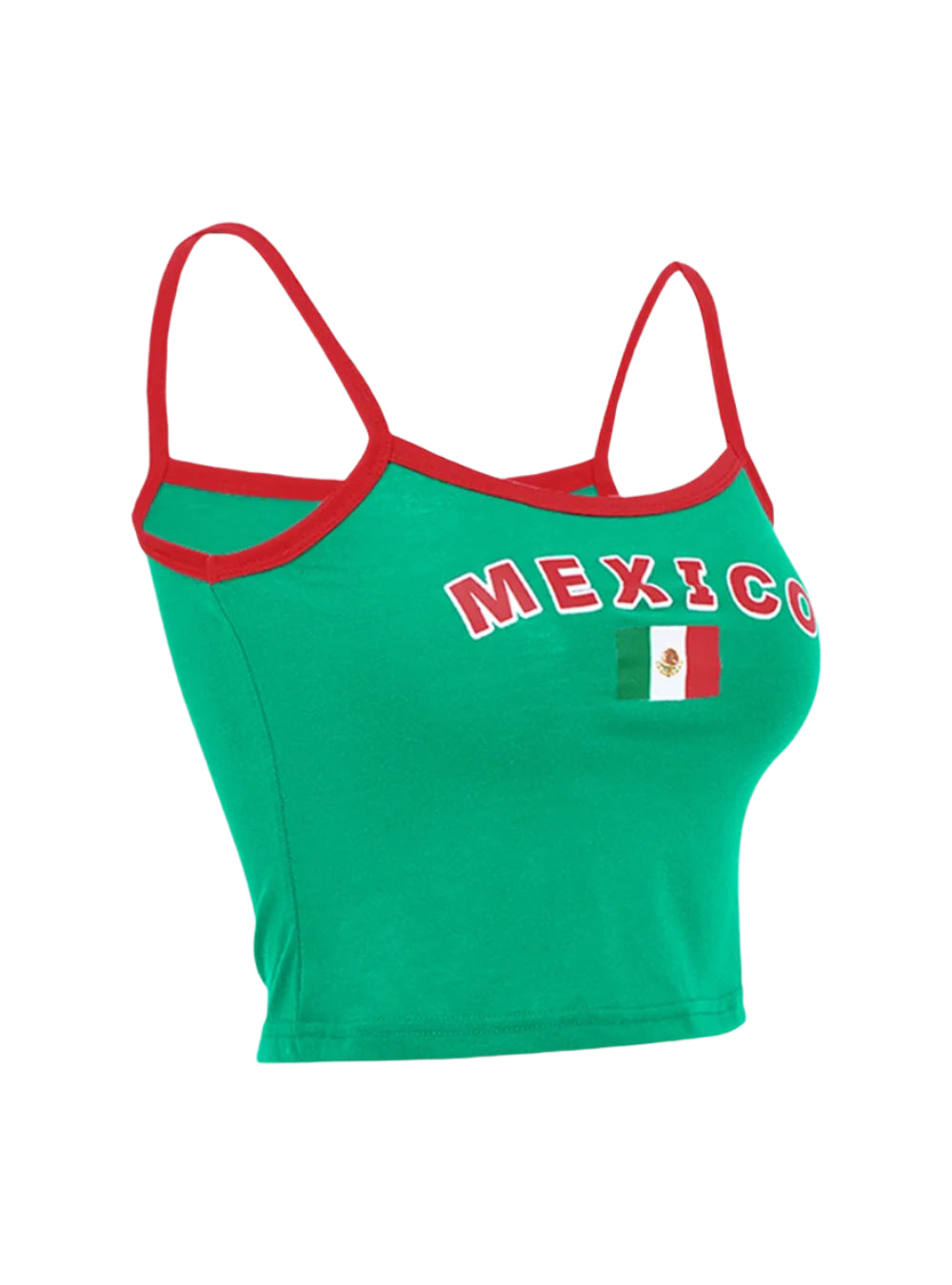 mexico vintage y2k green red top aleksandrov