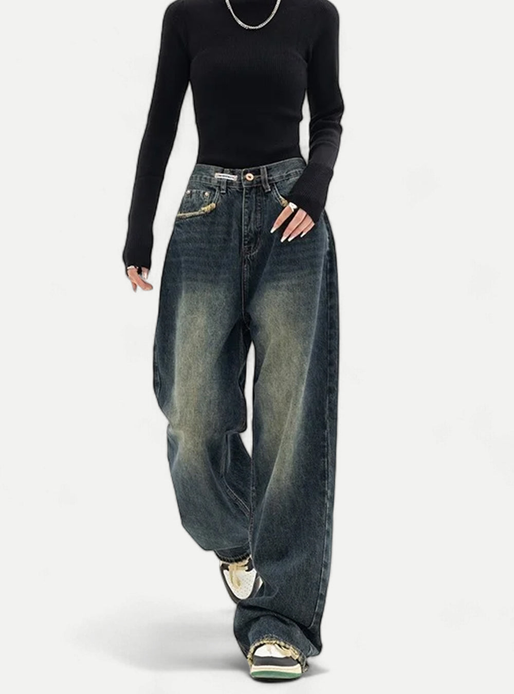 vintage 90s Y2K Wide Leg Baggy Jeans