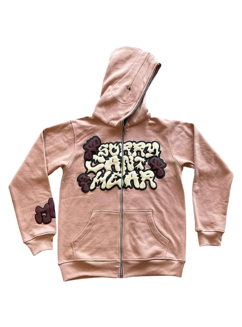 y2k khaki sorry can`t hear you hoodie