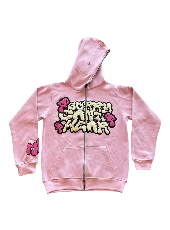 y2k pink sorry can`t hear you hoodie